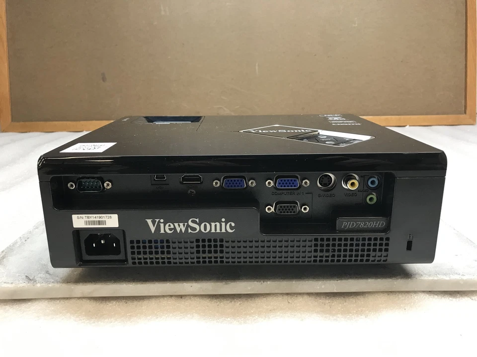 ViewSonic PJD7820 HD DLP 1080P 高清投影仪 - 无遥控器 黑色 — 第 4/4 张图片