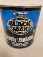 Everbuild Ultimate Black Jack Black Bitumen Weatherproof Protection Paint 1ltr