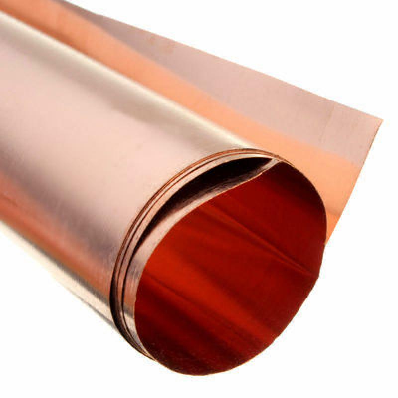 0.01mm-0.6mm Thickness 99.9% Pure Copper Cu Metal Sheet Foil