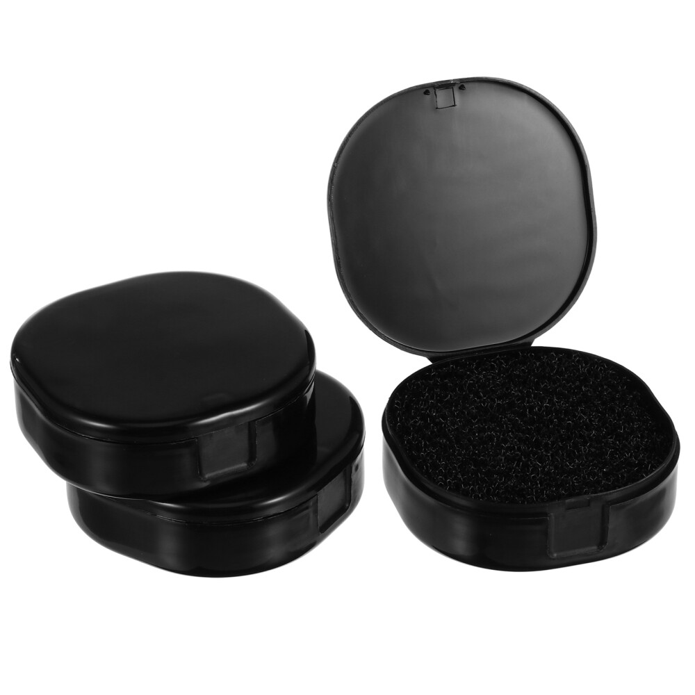 3-Piece Makeup Brush Cleaning Box with Sponge Holder for Highlighters and Sponges-image