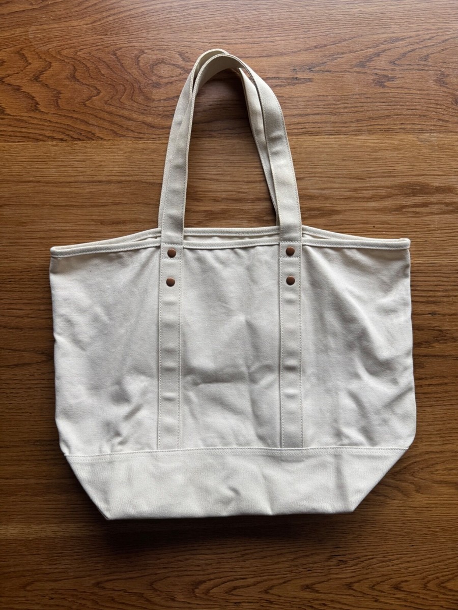 Ines De La Fressange x Uniqlo Cream Canvas Tote Bag NWOT UK
