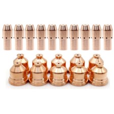 20pcs 0558005220 Electrode + 0558004878 Nozzle 50A For ESAB® PT-37 PT-38 torch