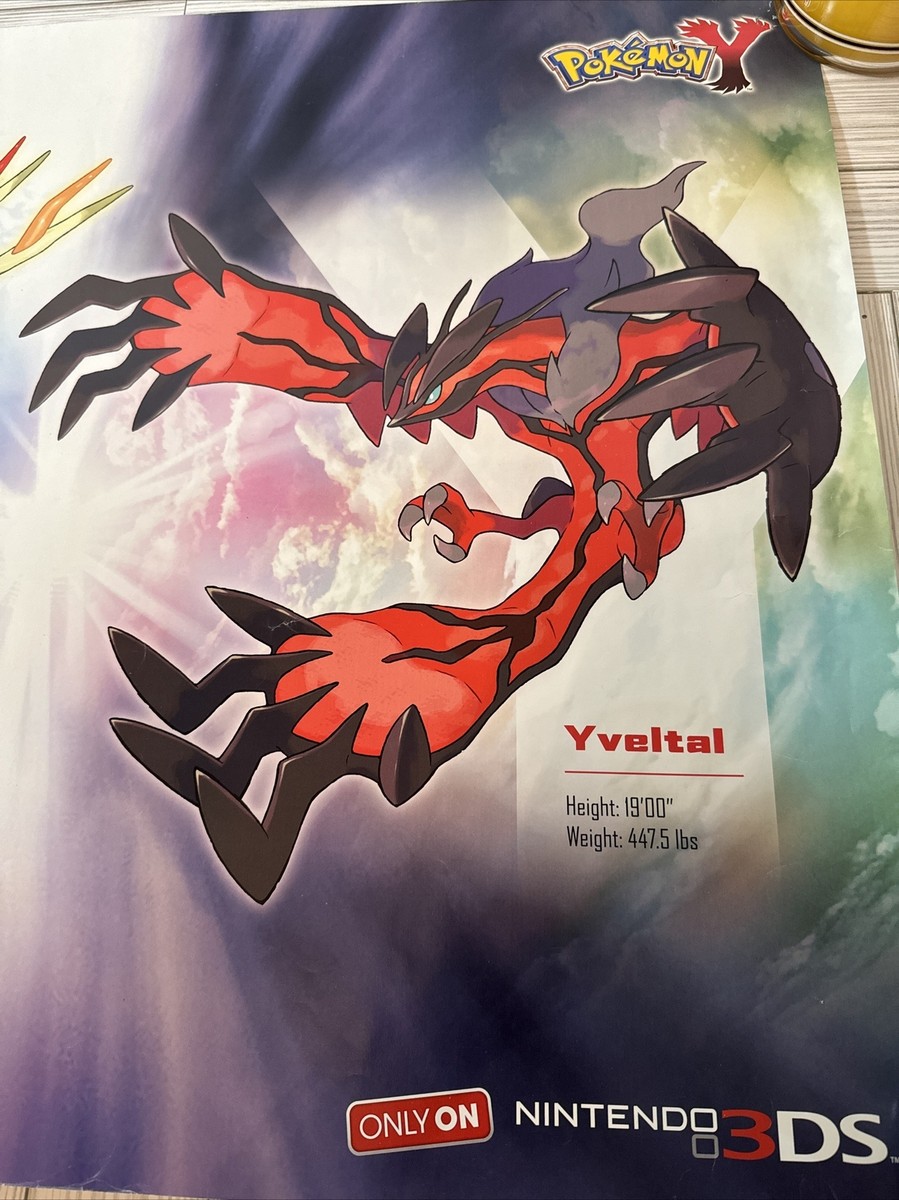 Pokemon Poster Double Side Official Kalos Region XY Map 28 X
