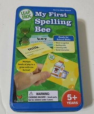 LEAP FROG My First Spelling Bee Flash Cards Educational Game in Tin Ages 5 yrs