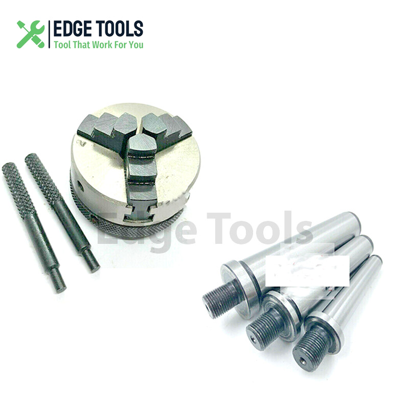 NEW 3 Jaw 50mm Mini lathe Chuck Self Centering Chuck with MT1 MT2 MT3 Arbor USA