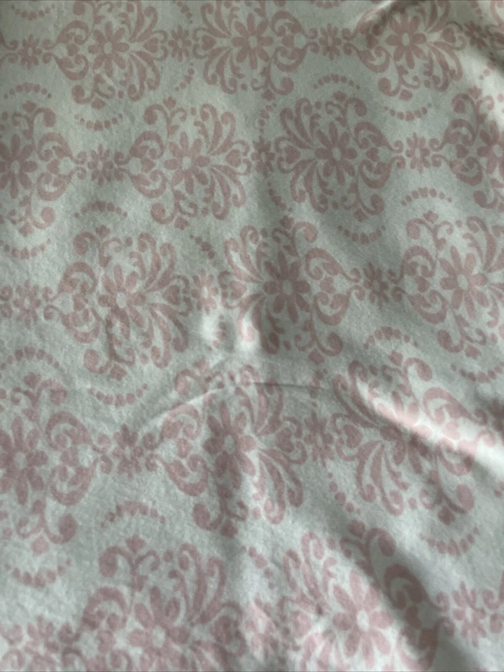 Manta Bebé Little Me Rosa Blanco Floral Corazones Arco Recepción Tejido Foto 3 de 4