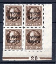 Bavaria 152A With Plate Number MNH Mint (19022