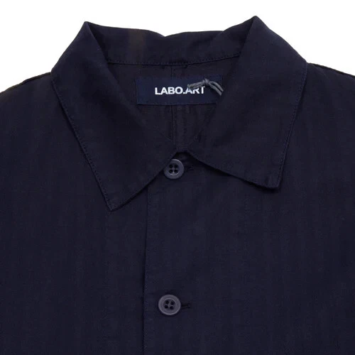 LABO ART Robert Resca Atlantic Blue Shirt Jacket Cotton Full Button 3 Fits L - product detail image 4