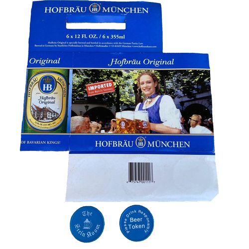 Hofbrau Haus House Beer Carton Stein Room Beer Token HDD German Bier ...