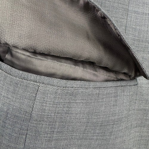 Burberry Virgin Wool 2 Button Blazer 48R Viscose Lining Made in Italy Grey - Picture 7 of 15