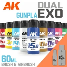 AK Interactive: DUAL EXO Sci-Fi & Mecha Paint - 60ml - Singles 42 Colors