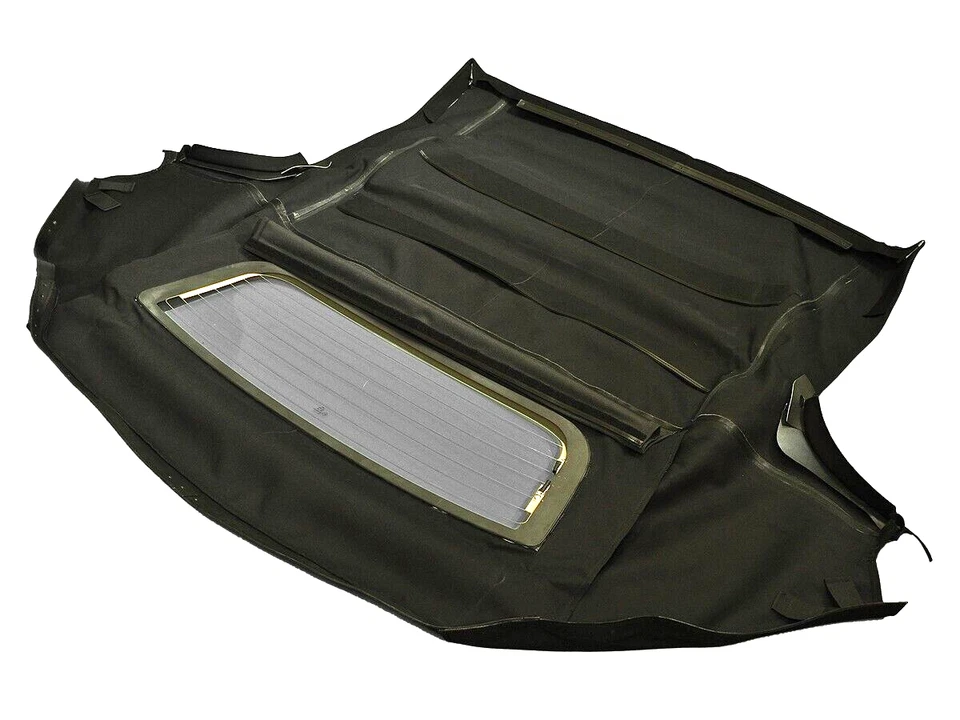 Подходит для: Honda S2000 1999-09 мягкий верх и окно с подогревом Haartz Stayfast черный холщовый - Изображение 3 из 4