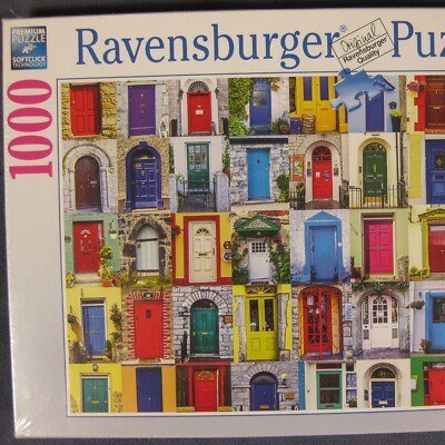 Doors Of The World Sealed Jigsaw 1000 Pc Puzzle Ravensburger 27x20 Architecture