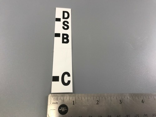IDENTIFICATION MARKER 321-1707 FOR 2420-01-532-3399 WHEELED INDUSTRIAL TRACTOR - Picture 3 of 4