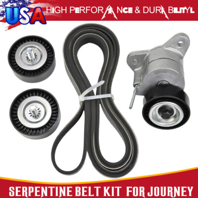 New Serpentine Belt Drive Component Kit  fit Jeep Compass Dodge Caliber Chrysler