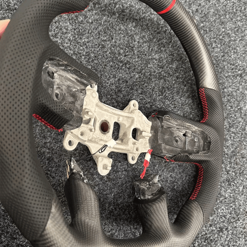 For Dodge Overlord Dragon Ram Matte Carbon Fiber Sport Modified Steering Wheel - Picture 5 of 7