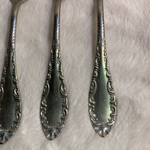 WM. A. Rogers Nickel Silver Flatware Set of 6 Dinner Forks Q1 - Picture 2 of 5