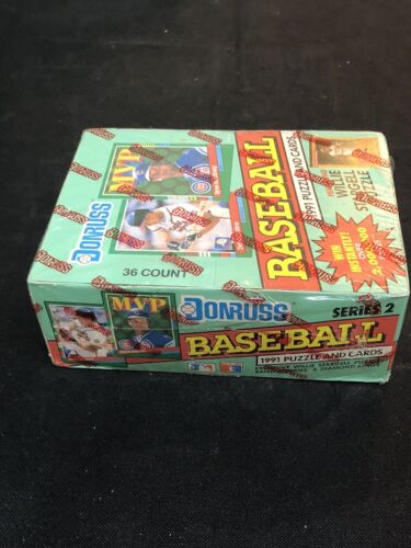 1991 Donruss Series 2 Baseball Factory Sealed Box 36 Packs - Ryne Sandberg Auto - Picture 3 of 5