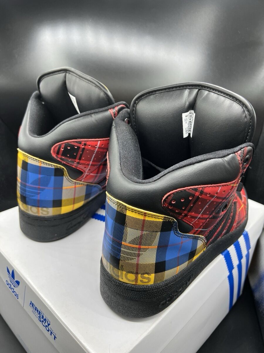 Adidas Jeremy Scott JS Instinct Hi Plaid (Q23667) Men's SZ Adidas Jeremy Scott JS Instinct Hi Plaid (Q23667) Men's SZ