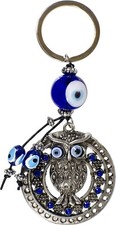 Evil Eye Talisman Key Ring Owl