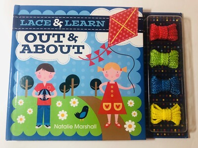 Lace & Learn Out & About by Natalie Marshall Educational Interactive Book New