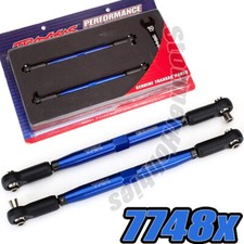 Traxxas 7748X Toe links TUBES blue-anodized aluminum 157mm for X-MAXX