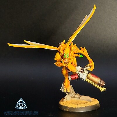 Painted Vespid Stingwings Kill Team WH40K Collectible Figure for Wargames