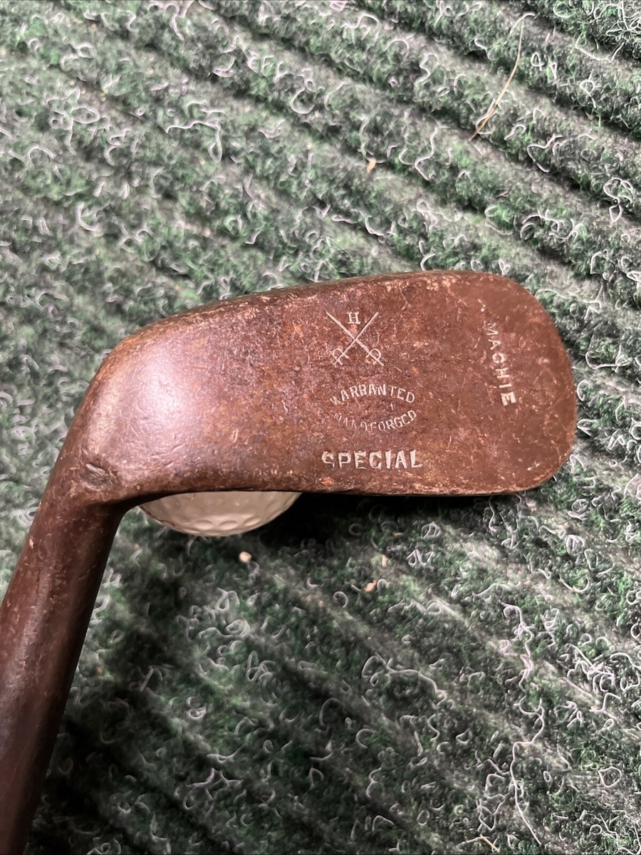 Hickory Golf EXCELLENT RARE Crossed Sword H.Cleek Dash Face Hickory Golf EXCELLENT RARE Crossed Sword H.Cleek Dash Face
