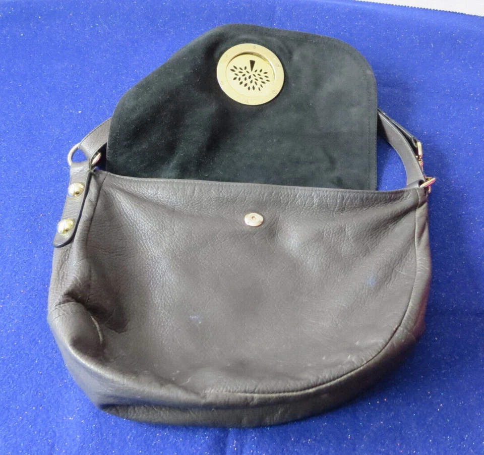 Precioso bolso de mano Daria Mulberry Hobo genuino en cuero gris. Usado Foto 3 de 4