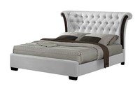Duke Wing Curved Chesterfield 4ft6 Double 5ft Kingsize Faux Leather Sleigh Bed Duke Wing Curved Chesterfield 4ft6 Double 5ft Kingsize Faux Leather Sleigh Bed