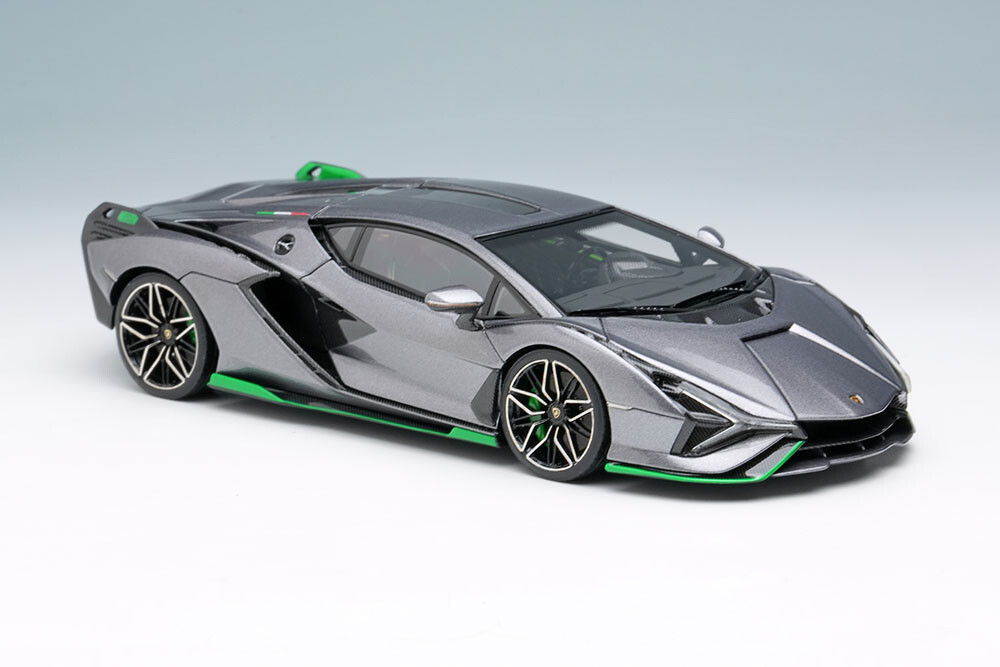 EIDOLON 1/43 Lamborghini Sian FKP 37 2019 with Stripe Grigio Lynx