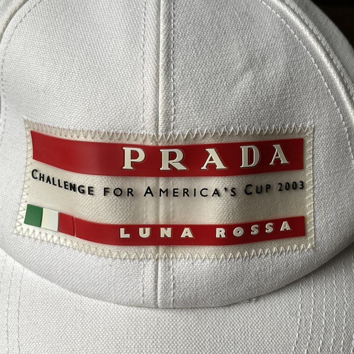 Vintage Prada Luna Rossa 2003 America's Cup White Hat | eBay