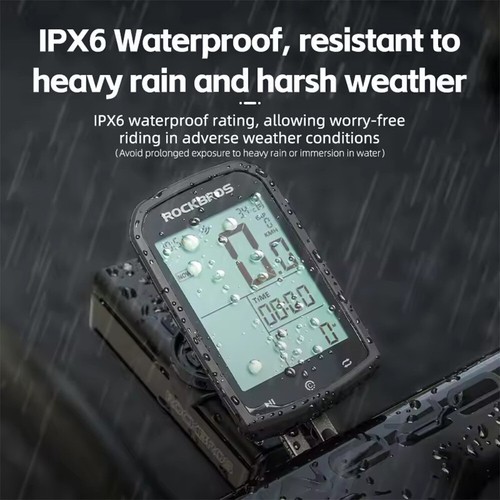 ROCKBROS M1 GPS Fahrradcomputer ANT + Bluetooth Drahtlos Geschwindigkeitsmesser - Bild 10 von 16