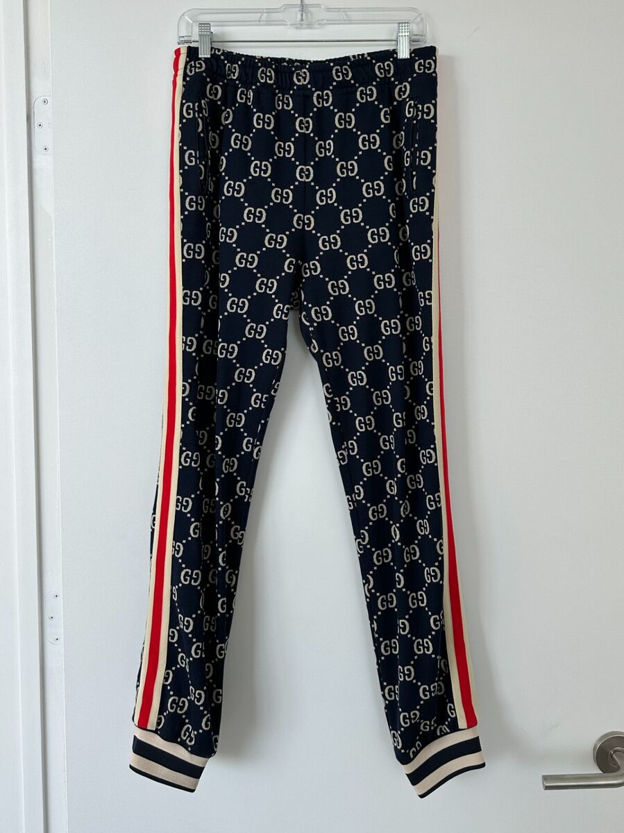 Gucci GG Jacquard Jogger Pants - Size M (34 Waist) | eBay Gucci GG Jacquard Jogger Pants - Size M (34 Waist) | eBay