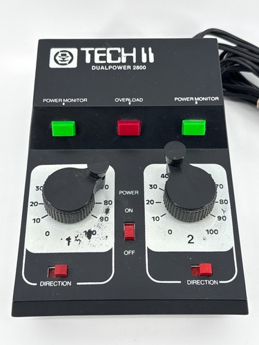MRC Tech II Dual Power 2800 DC Train Controller HO N Scale Transformer 3707 - Picture 2 of 7
