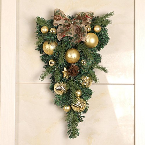 Christmas Wreaths for Front Door Christmas Pine Needle Garland with enjoyment