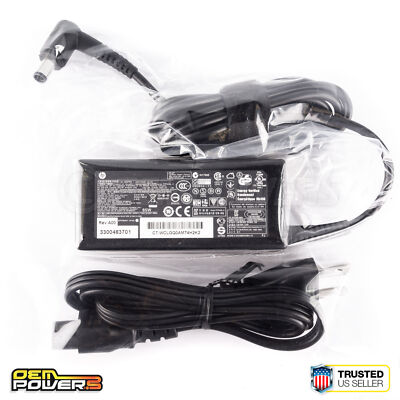 Genuine HP 65W 19.5V 3.33A AC Power Supply Adapter Charger PA-1650-32 671296-001