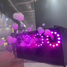 LED Bubble Fog Machine 1400w Stage Bubble Smoke with Lights DMX Remote Control