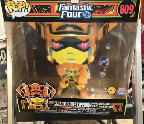 Funko Pop! Figura Vinilo Blacklight GALACTUS con Fallen One PX CHASE Totalmente Nueva