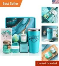 Elegant Retirement Gift Set with Insulated Tumbler & Spa Essentials for Women