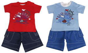 baby boy shorts and top set