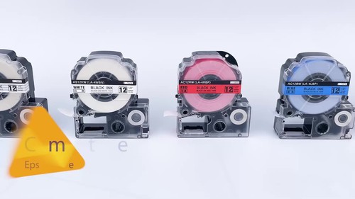 8PK Weiß 3/8" Kompatibel für EPSON LK-3WBN LC-3WBN King Jim SS9KW Etikettenband - Video 1 of 1