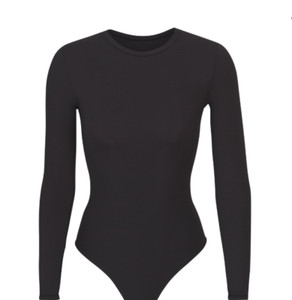 Skims Essentials Bodysuit Womens Onyx Crew Neck HS-SST-0112 Size L/XL G26-56