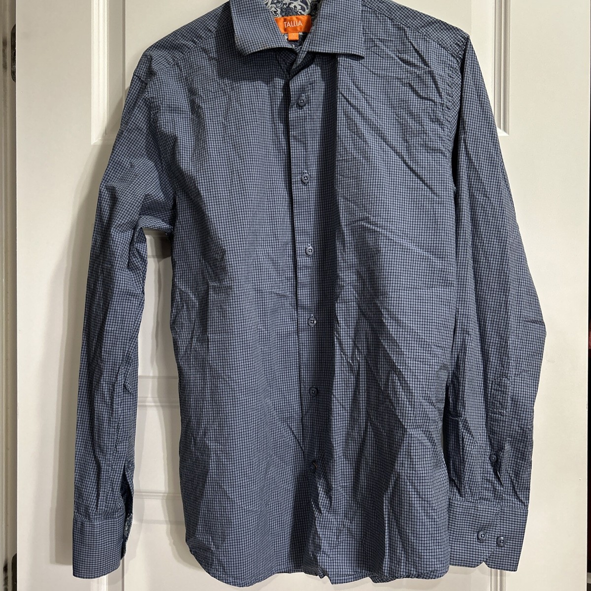 tallia orange dress shirts TALLIA ORANGE Men’s Dress Shirt Blue size M