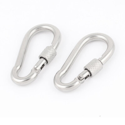 Carabiner Clip Snap Hook Keyring Camping Sports Karabiner 5cm Length 2 PCS