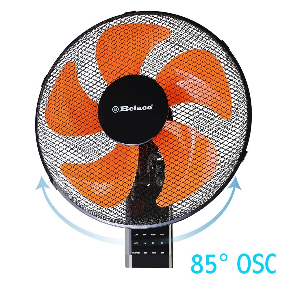 Ventilador de pared oscilante Belaco 16"" con control remoto