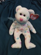 Ty Beanie Baby Kissme the Bear DOB February 7, 2001