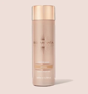 Bellamianta Luxury Tanning Liquid Medium 200ml Vegan Cruelty Free- SALE Fast P&P