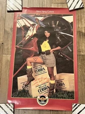 Vintage 1987 Miss King Cobra Malt Liquor Beer Promo Poster