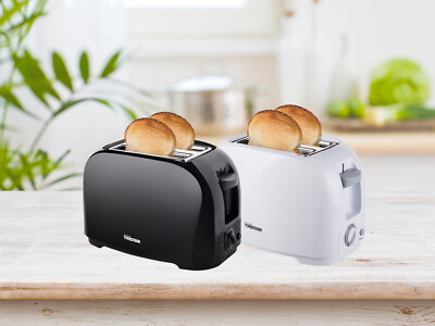 Kleiner Design Doppelschlitz Toster Toastmaschine Brotroester & Brötchenaufsatz